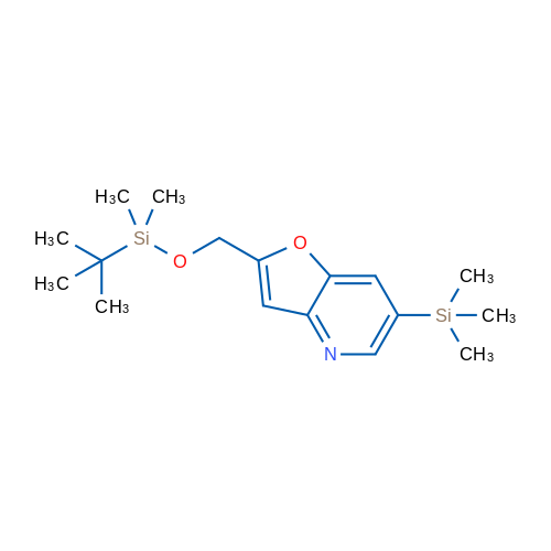 2-(((tert-Butyldimethylsilyl)oxy)methyl)-6-(trimethylsilyl)furo[3,2-b]pyridine 1g