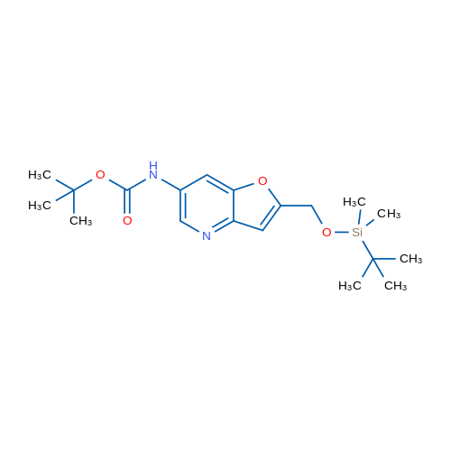 tert-Butyl (2-(((tert-butyldimethylsilyl)oxy)methyl)furo[3,2-b]pyridin-6-yl)carbamate 1g