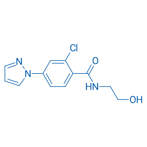 2-Chloro-N-(2-hydroxyethyl)-4-(1H-pyrazol-1-yl)benzamide 1g