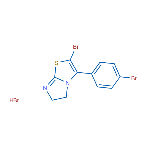 2-Bromo-3-(4-bromophenyl)-5,6-dihydroimidazo[2,1-b]thiazole hydrobromide 5g