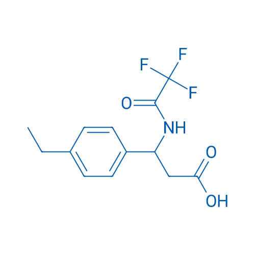 3-(4-Ethylphenyl)-3-(2,2,2-trifluoroacetamido)propanoic acid 1g