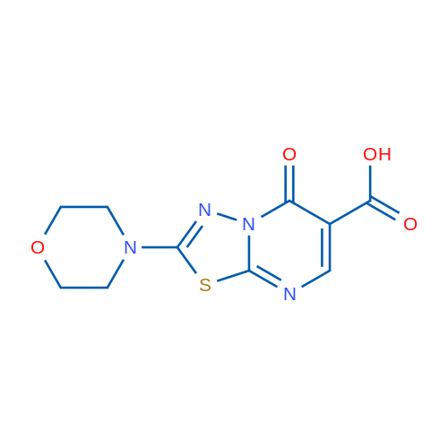 2-MOrpholin-4-yl-5-oxo-5h-[1,3,4]thiadiazolo[3,2-a]pyrimidine-6-carboxylic acid 250mg