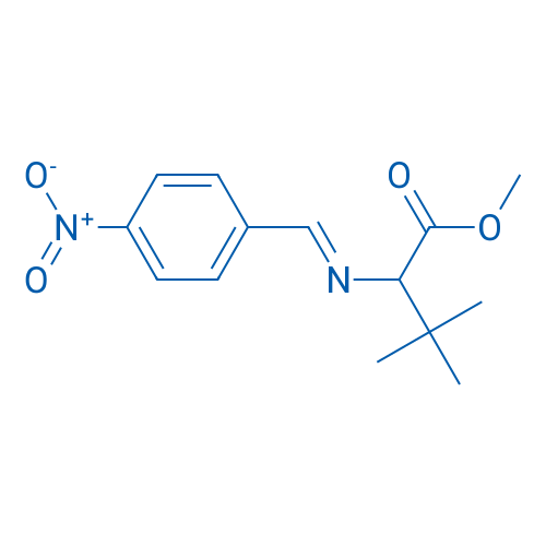 Methyl 3,3-dimethyl-2-[(E)-[(4-nitrophenyl)methylidene]amino]butanoate 1g