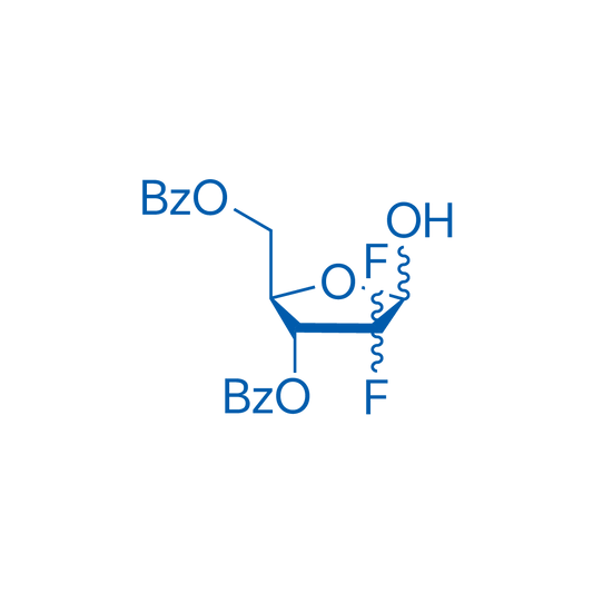 ((2R,3R)-3-(Benzoyloxy)-4,4-difluoro-5-hydroxytetrahydrofuran-2-yl)methyl benzoate 250mg
