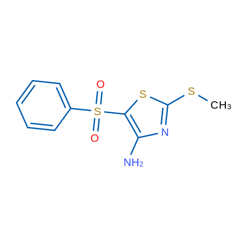 2-(Methylthio)-5-(phenylsulfonyl)thiazol-4-amine 1g