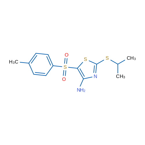2-(Isopropylthio)-5-tosylthiazol-4-amine 1g