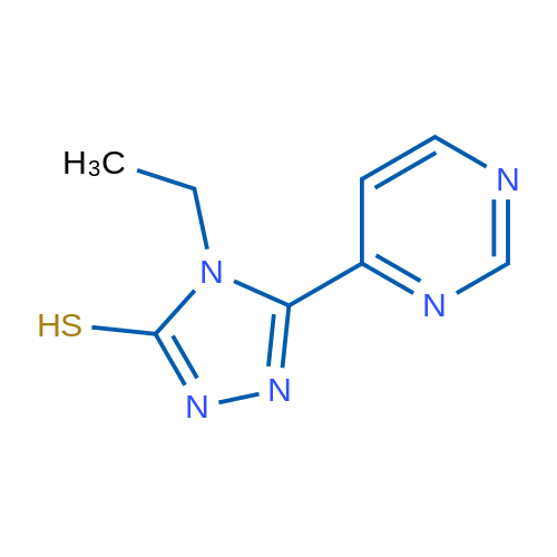 4-Ethyl-5-(pyrimidin-4-yl)-4H-1,2,4-triazole-3-thiol 1g