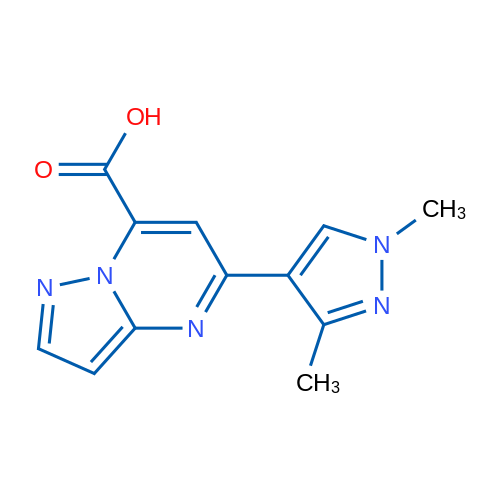 5-(1,3-Dimethyl-1H-pyrazol-4-yl)pyrazolo[1,5-a]pyrimidine-7-carboxylic acid 1g