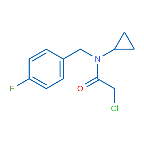 2-Chloro-N-cyclopropyl-N-(4-fluorobenzyl)acetamide 1g