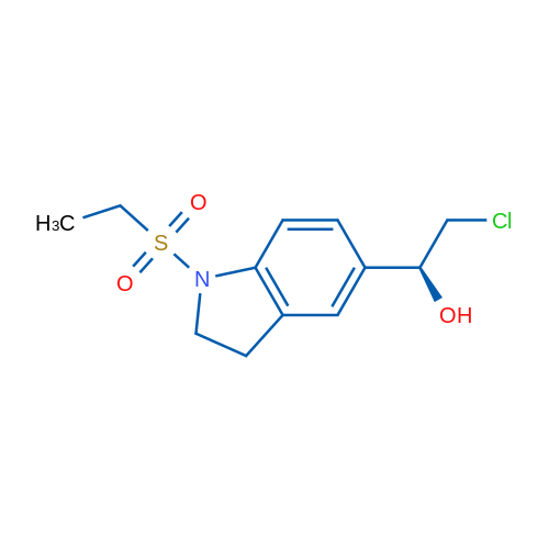 (1S)-2-Chloro-1-[1-(ethanesulfonyl)-2,3-dihydro-1H-indol-5-yl]ethan-1-ol 1g