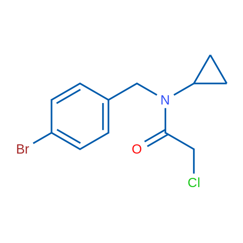 N-(4-Bromobenzyl)-2-chloro-N-cyclopropylacetamide 1g