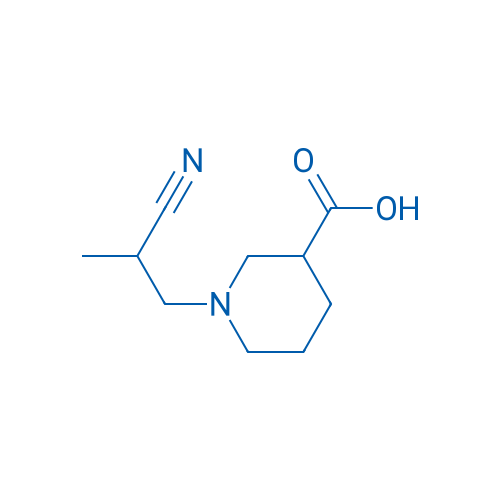 1-(2-Cyanopropyl)piperidine-3-carboxylic acid 100mg