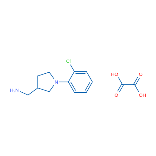(1-(2-Chlorophenyl)pyrrolidin-3-yl)methanamine oxalate 1g