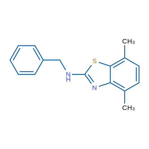 N-benzyl-4,7-dimethyl-1,3-benzothiazol-2-amine 10g
