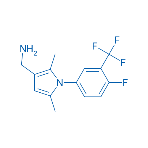 1H-Pyrrole-3-methanamine, 1-[4-fluoro-3-(trifluoromethyl)phenyl]-2,5-dimethyl- 10g