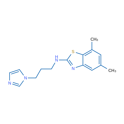 N-[3-(1H-imidazol-1-yl)propyl]-5,7-dimethyl-1,3-benzothiazol-2-amine 5g