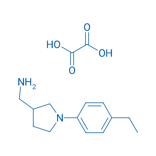(1-(4-Ethylphenyl)pyrrolidin-3-yl)methanamine oxalate 1g