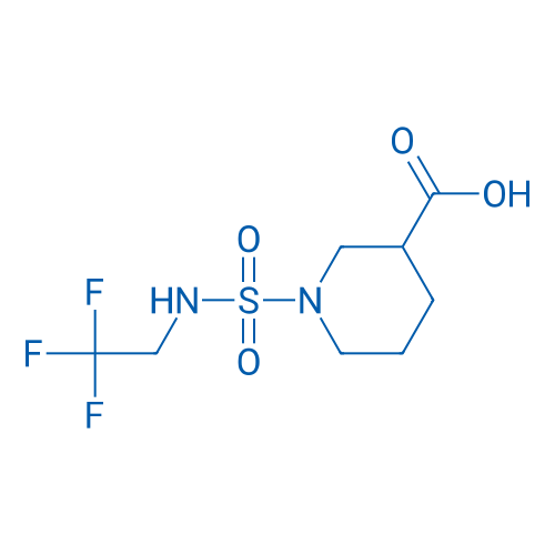 1-(N-(2,2,2-trifluoroethyl)sulfamoyl)piperidine-3-carboxylic acid 250mg