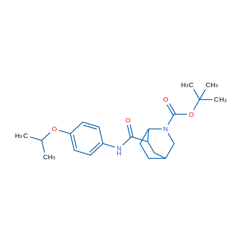 tert-Butyl 6-((4-isopropoxyphenyl)carbamoyl)-2-azabicyclo[2.2.2]octane-2-carboxylate 1g