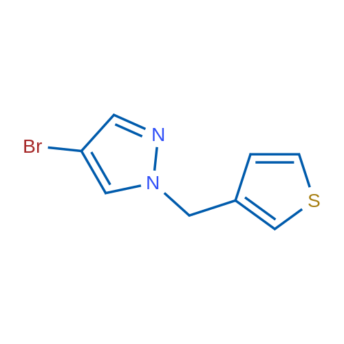4-Bromo-1-(thiophen-3-ylmethyl)-1H-pyrazole 5g