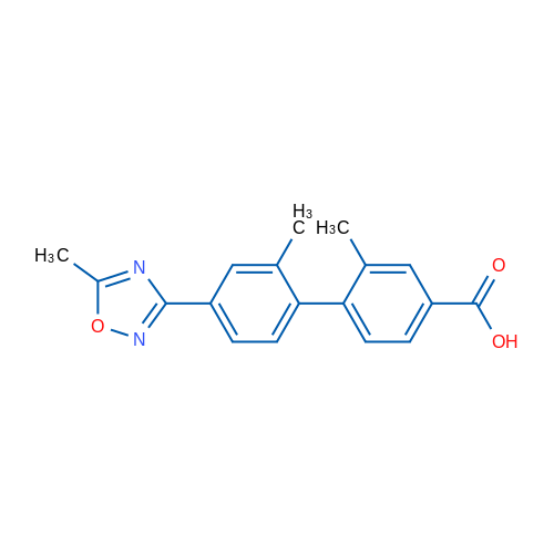 2,2'-Dimethyl-4'-(5-methyl-1,2,4-oxadiazol-3-yl)-[1,1'-biphenyl]-4-carboxylic acid 1g