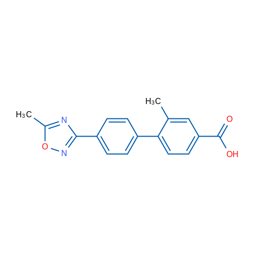 2-Methyl-4'-(5-methyl-1,2,4-oxadiazol-3-yl)-[1,1'-biphenyl]-4-carboxylic acid 1g