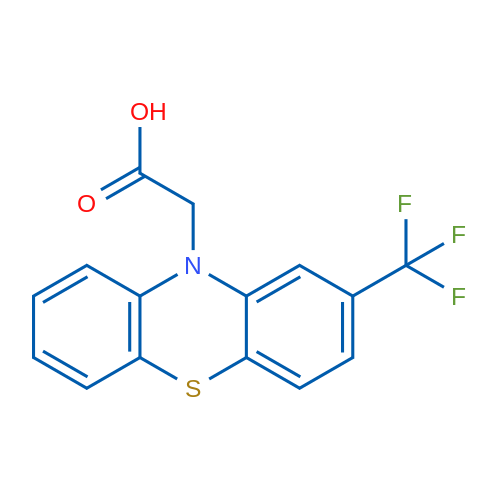 2-(2-(Trifluoromethyl)-10H-phenothiazin-10-yl)acetic acid 1g