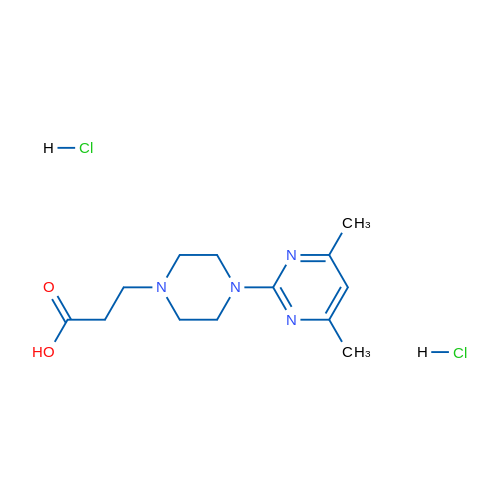 3-(4-(4,6-Dimethylpyrimidin-2-yl)piperazin-1-yl)propanoic acid dihydrochloride 5g