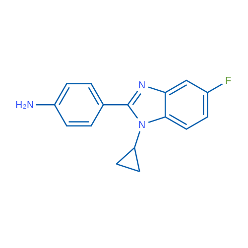 4-(1-Cyclopropyl-5-fluoro-1H-1,3-benzodiazol-2-yl)aniline 1g
