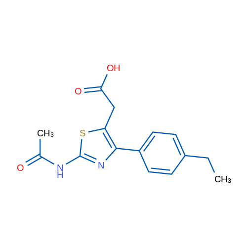 2-(2-Acetamido-4-(4-ethylphenyl)thiazol-5-yl)acetic acid 5g