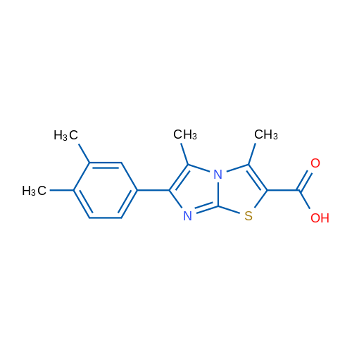 6-(3,4-Dimethylphenyl)-3,5-dimethylimidazo[2,1-b]thiazole-2-carboxylic acid 1g