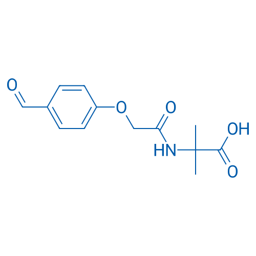 2-(2-(4-Formylphenoxy)acetamido)-2-methylpropanoicacid 1g