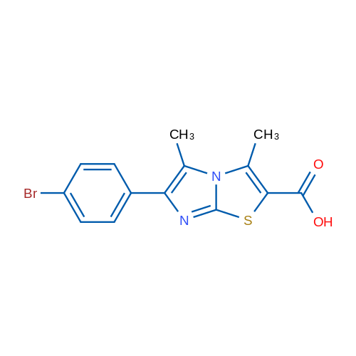 6-(4-Bromophenyl)-3,5-dimethylimidazo[2,1-b]thiazole-2-carboxylic acid 5g