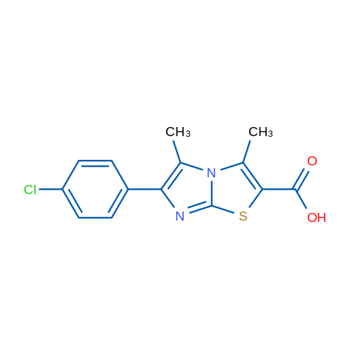 6-(4-Chlorophenyl)-3,5-dimethylimidazo[2,1-b]thiazole-2-carboxylic acid 1g