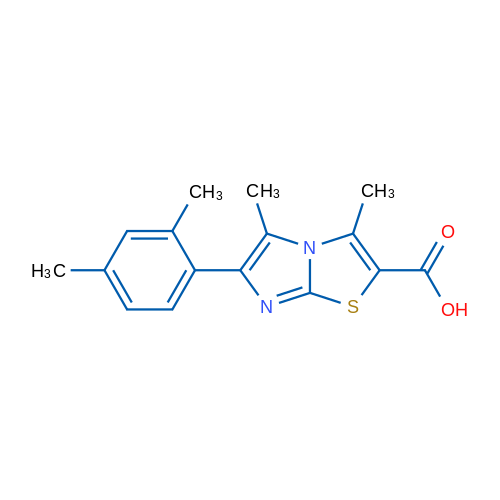 6-(2,4-Dimethylphenyl)-3,5-dimethylimidazo[2,1-b]thiazole-2-carboxylic acid 5g