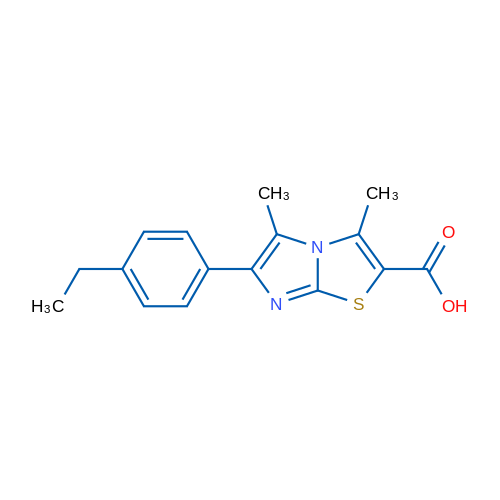 6-(4-Ethylphenyl)-3,5-dimethylimidazo[2,1-b]thiazole-2-carboxylic acid 5g