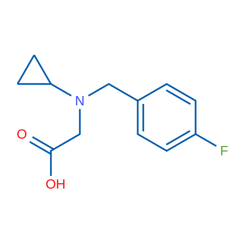 2-(Cyclopropyl(4-fluorobenzyl)amino)acetic acid 1g