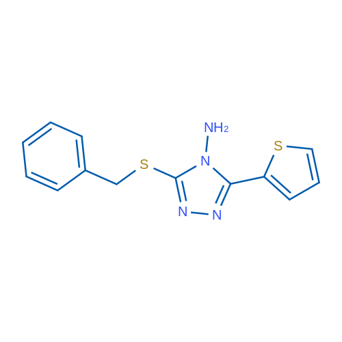 3-(Benzylsulfanyl)-5-(thiophen-2-yl)-4H-1,2,4-triazol-4-amine 1g