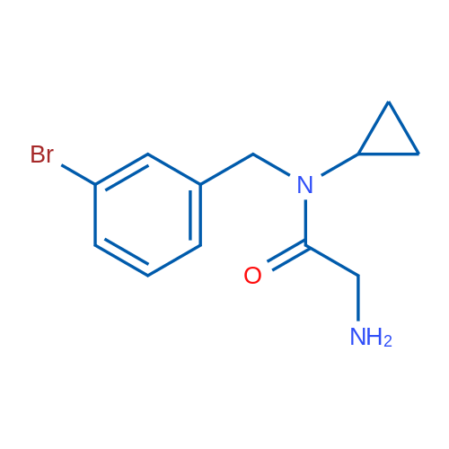 2-Amino-N-(3-bromobenzyl)-N-cyclopropylacetamide 1g