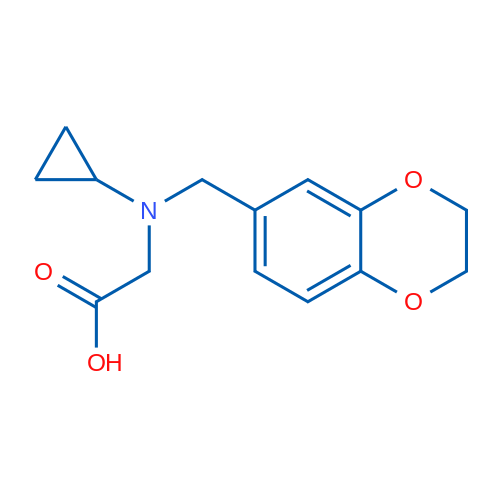 2-(Cyclopropyl((2,3-dihydrobenzo[b][1,4]dioxin-6-yl)methyl)amino)acetic acid 1g