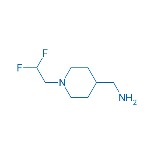 (1-(2,2-Difluoroethyl)piperidin-4-yl)methanamine 250mg