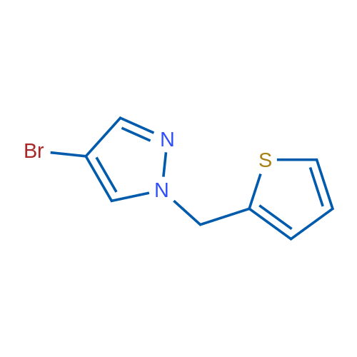 4-Bromo-1-(thiophen-2-ylmethyl)-1H-pyrazole 1g