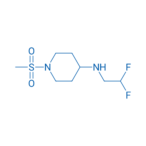 N-(2,2-Difluoroethyl)-1-methanesulfonylpiperidin-4-amine 250mg