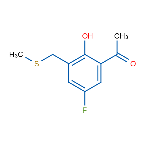 1-(5-Fluoro-2-hydroxy-3-[(methylsulfanyl)methyl]phenyl)ethan-1-one 1g