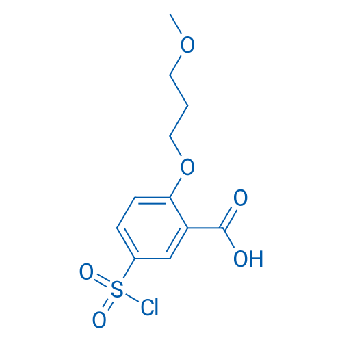 5-(Chlorosulfonyl)-2-(3-methoxypropoxy)benzoic acid 250mg
