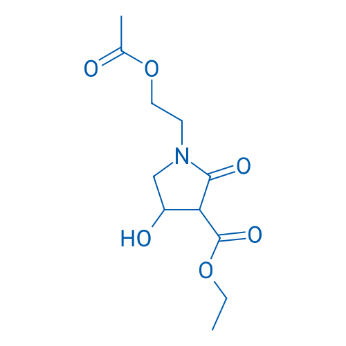 Ethyl 1-(2-acetoxyethyl)-4-hydroxy-2-oxopyrrolidine-3-carboxylate 250mg
