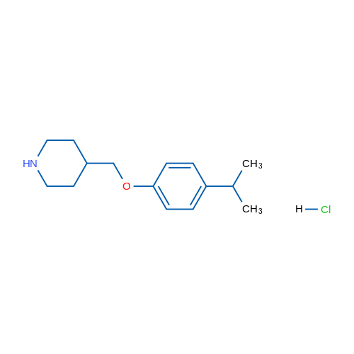 4-((4-Isopropylphenoxy)methyl)piperidine hydrochloride 1g