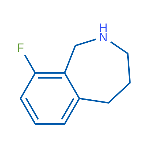 9-Fluoro-2,3,4,5-tetrahydro-1H-benzo[c]azepine 1g