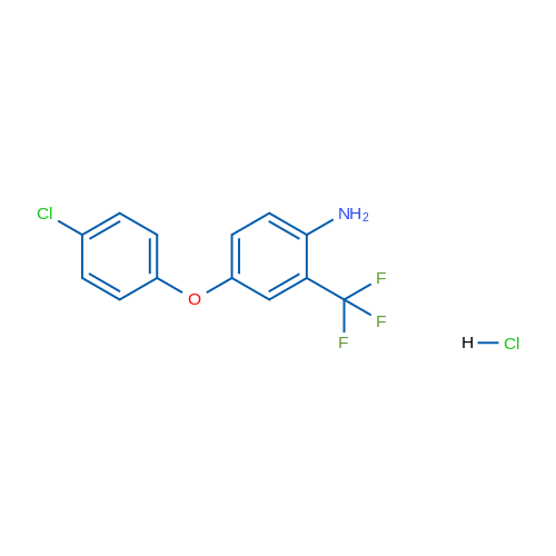 4-(4-Chlorophenoxy)-2-(trifluoromethyl)aniline hydrochloride 5g
