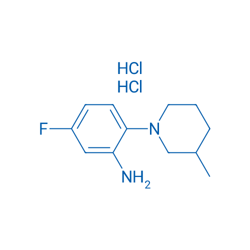 5-Fluoro-2-(3-methylpiperidin-1-yl)aniline dihydrochloride 5g